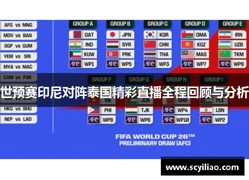 世预赛印尼对阵泰国精彩直播全程回顾与分析